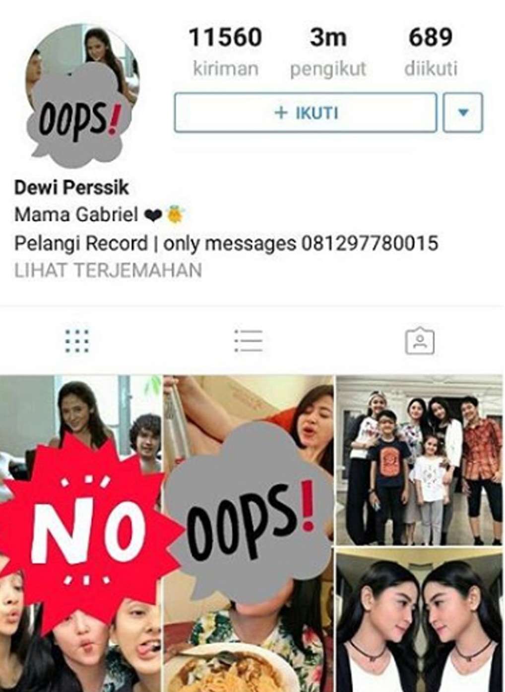 Instagram Dewi Perssik Instagram Dewi Perssik