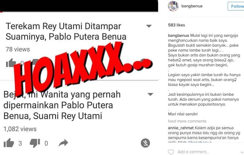 Unggahan Pablo Benua