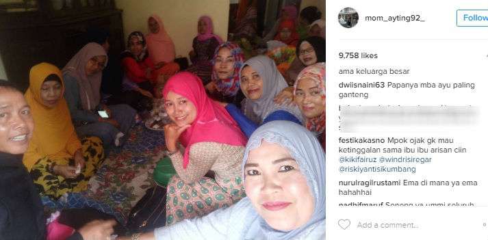 Unggahan Ibu Ayu Ting Ting