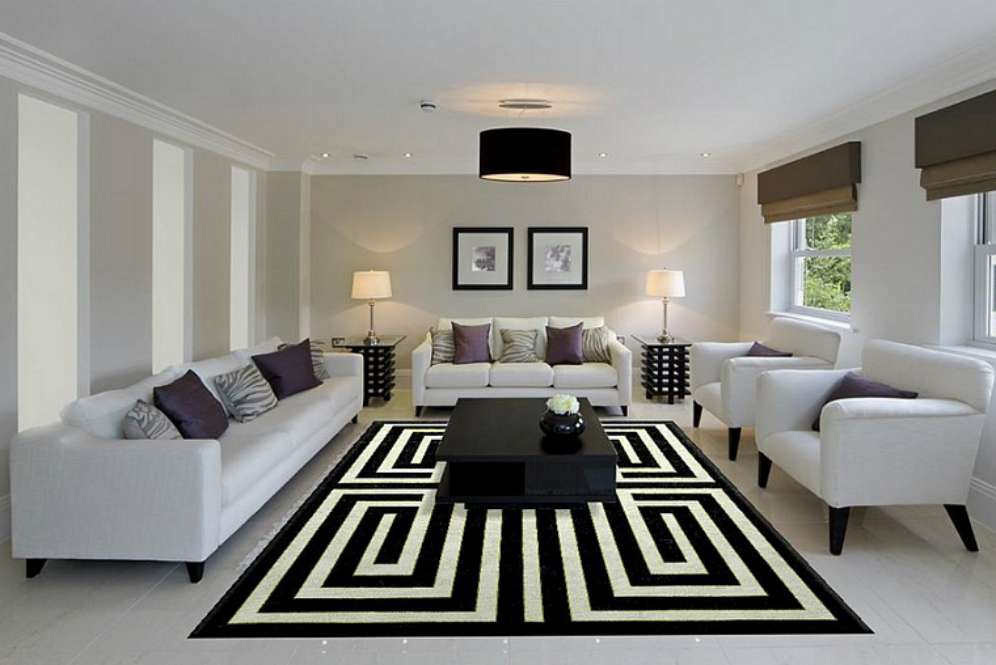 Ruang tamu berdesain modern (Foto: Vidalondon)