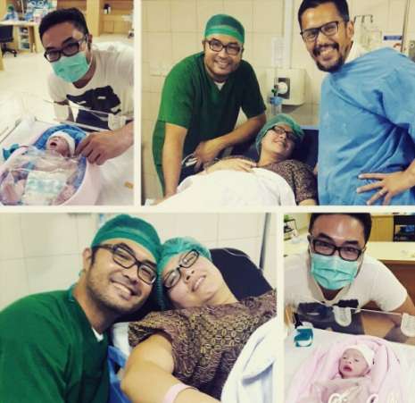Momen bahagia Surya Saputra dan Cynthia Lamusu