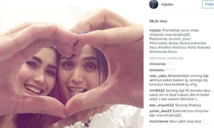 Ayu Ting Ting dan Jessica Iskandar