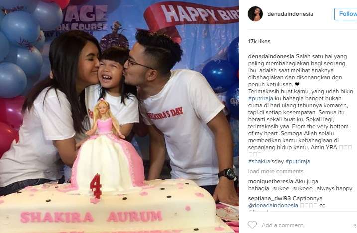 Momen Spesial Ultah Anak Denada