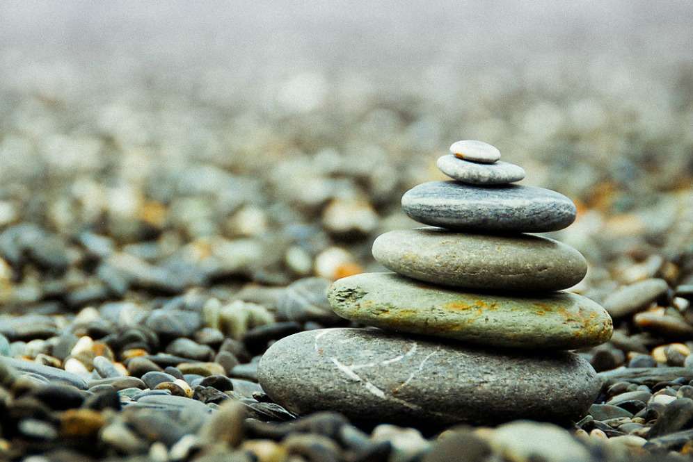 Elemen batu taman Zen (Foto: Japan Blog) Elemen batu taman Zen (Foto: Japan Blog)