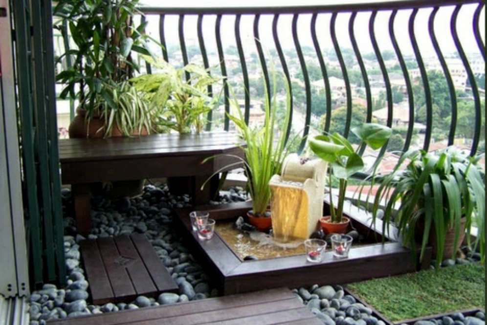Elemen air taman Zen (Foto: Home Building) Elemen air taman Zen (Foto: Home Building)