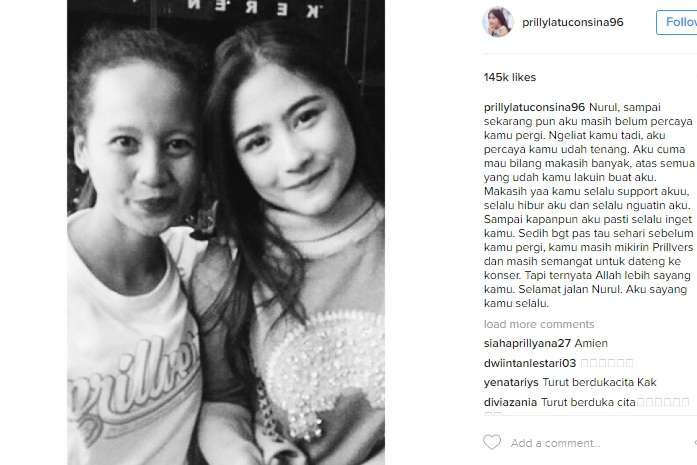 Unggahan Prilly Latuconsina