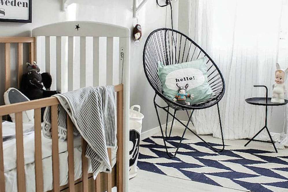 Dekorasi netral untuk kamar bayi (Pinterest)