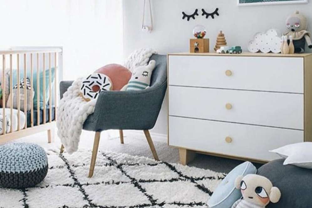 Dekorasi netral untuk kamar bayi (Pinterest)