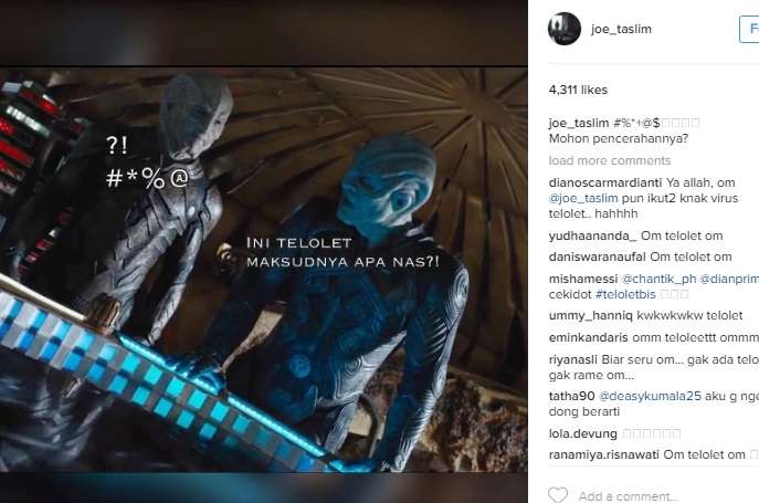 Unggahan Joe Taslim Unggahan Joe Taslim