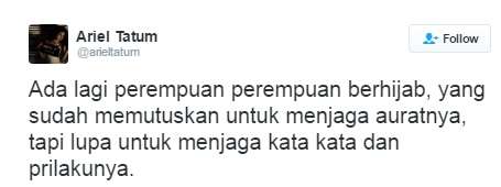 Kicauan Ariel Tatum Kicauan Ariel Tatum