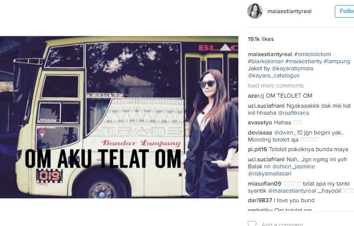 Unggahan Maia Estianty