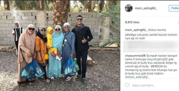 unggahan ibunda Ayu Ting Ting