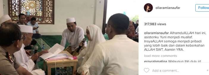 Unggahan Olla Ramlan