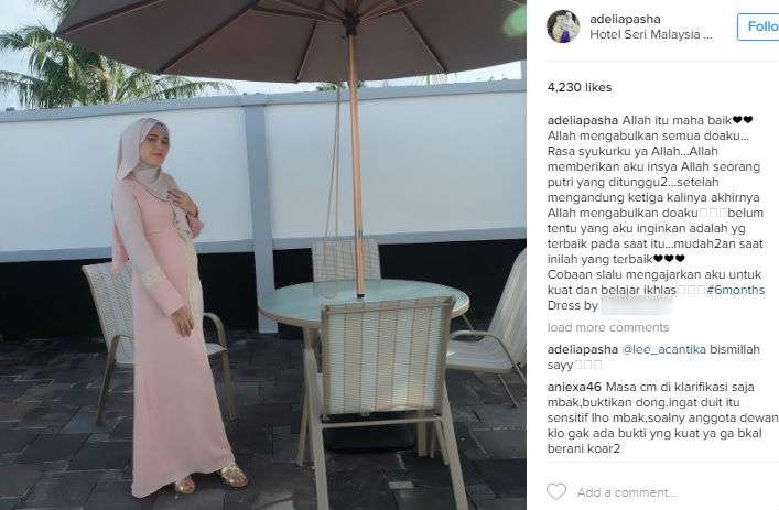 Unggahan Adelia Pasha