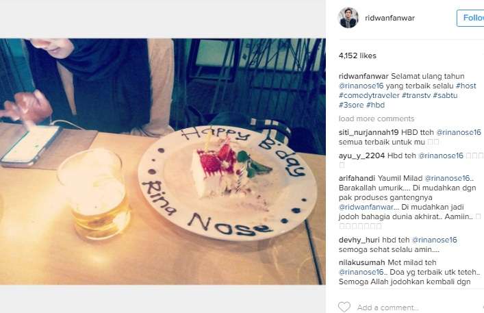 Momen Ultah Rina Nose