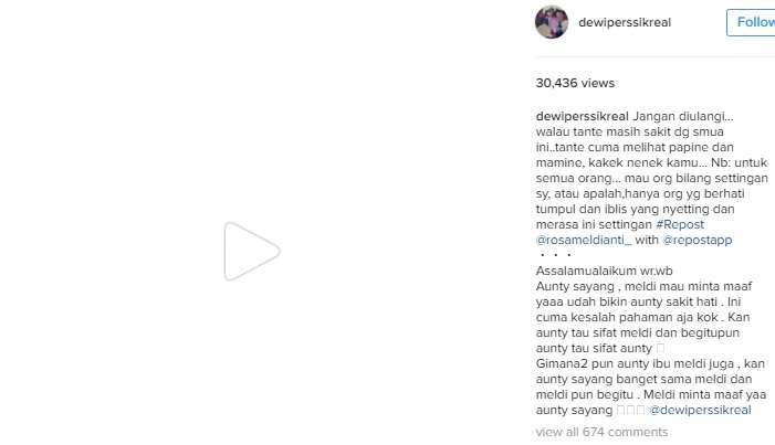 Unggahan Dewi Perssik Unggahan Dewi Perssik