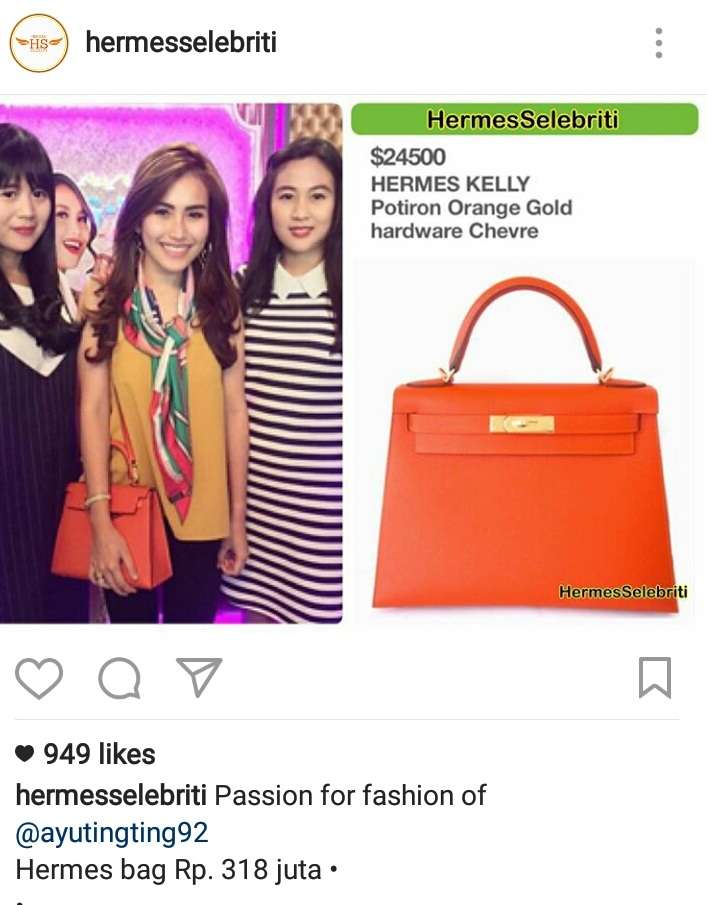 Unggahan Hermes selebriti