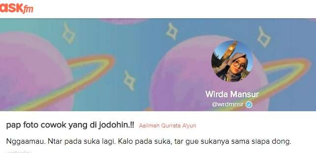 Ask.fm Wirda Mansur