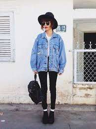 jaket denim oversize