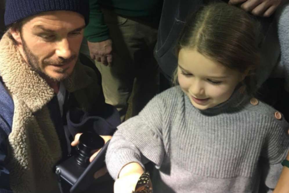 David Beckham dan putrinya, Harper