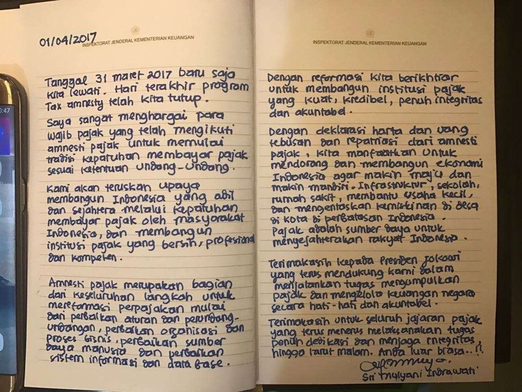 Surat Cinta Sri Mulyani