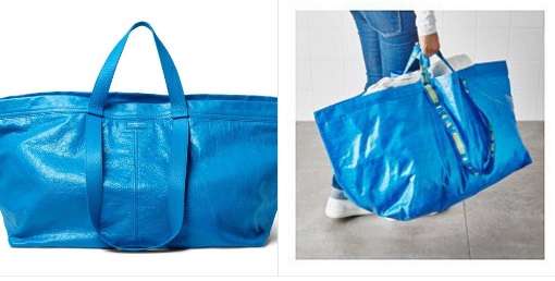 Tas Balenciaga mirip kantong belanja IKEA