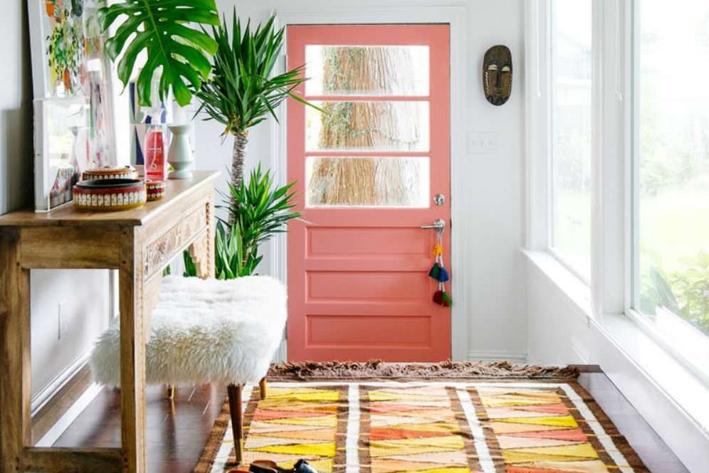 Salmon pink dan acid yellow