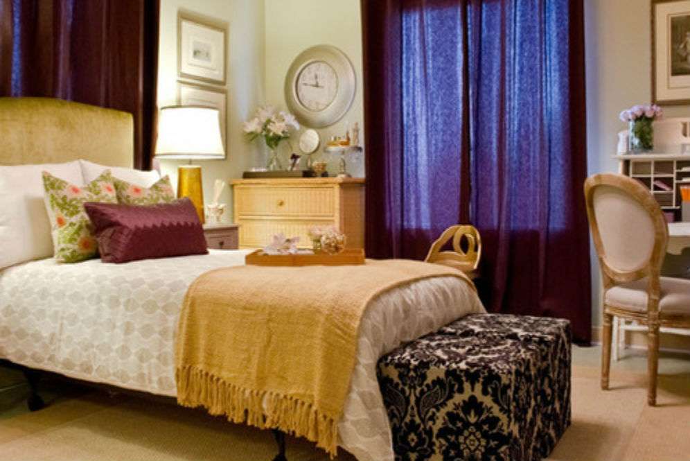 Kamar tidur Mustard dan wine