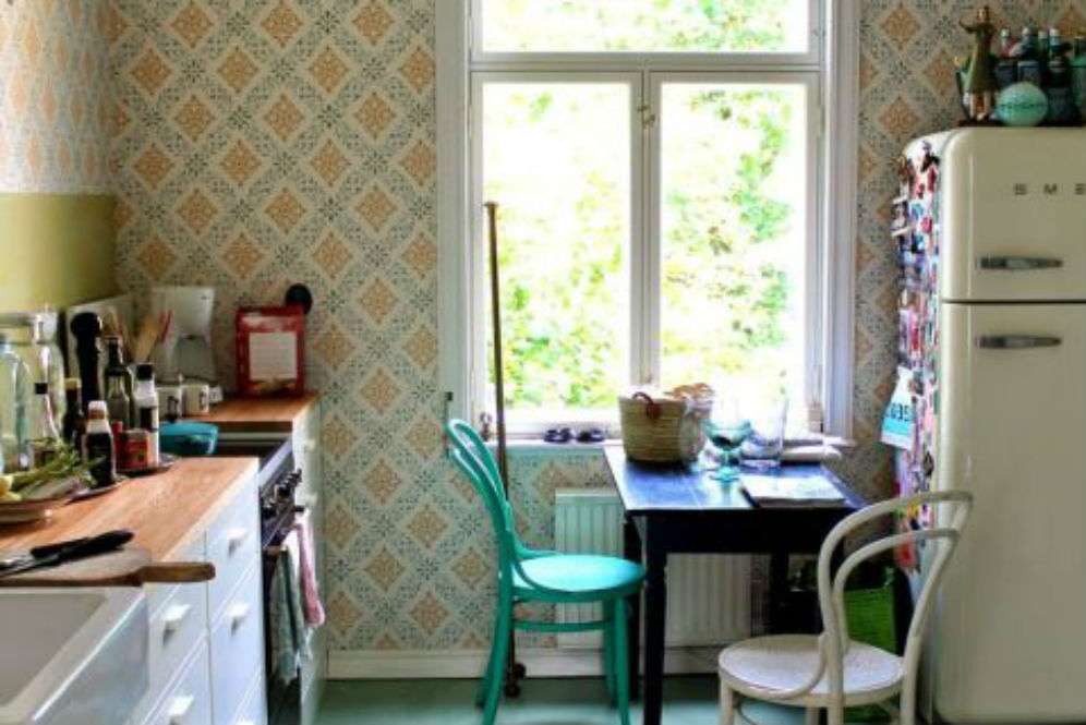 Wallpaper dapur vintage