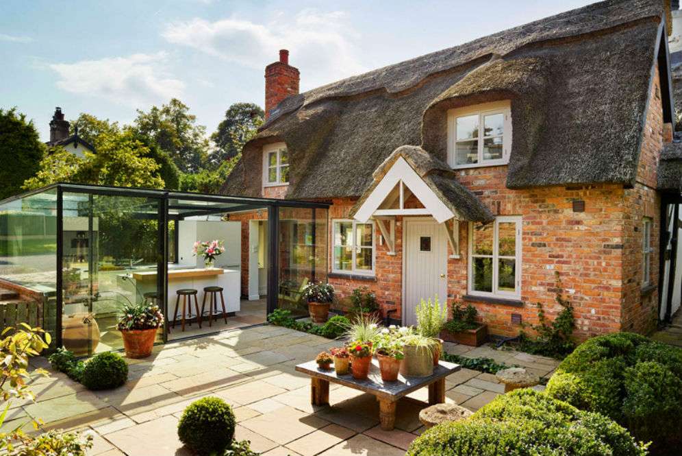 Glass house kitchen