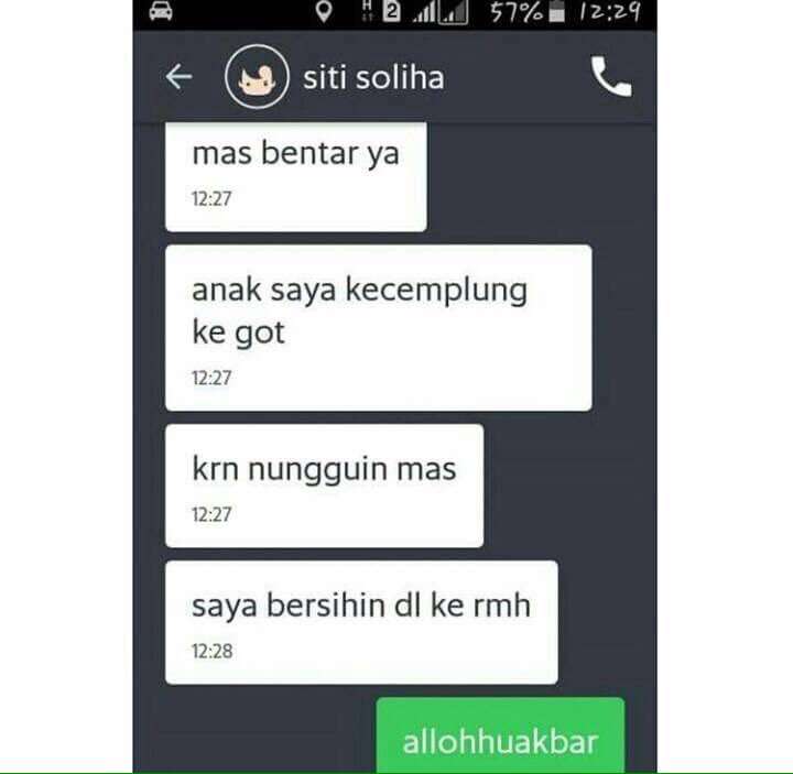 Percakapan Driver Online