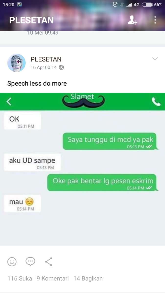 Percakapan Driver Online