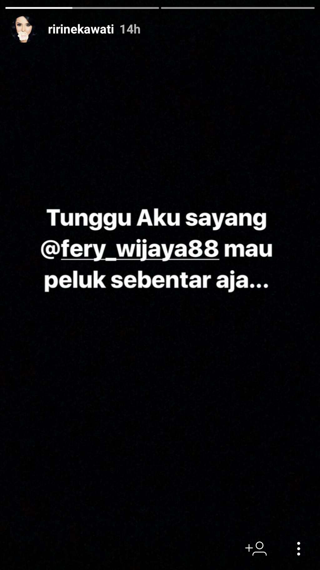 Ucapan Ririn Ekawati