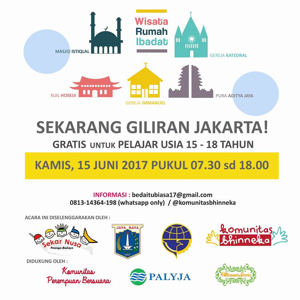 Acara Wisata Rumah Ibadah yang digelar sejumlah LSM