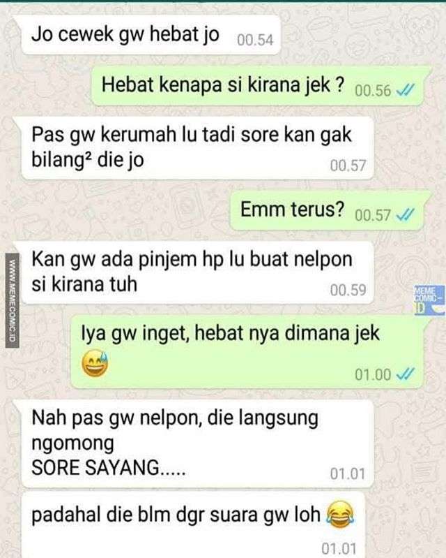 Percakapan Lucu