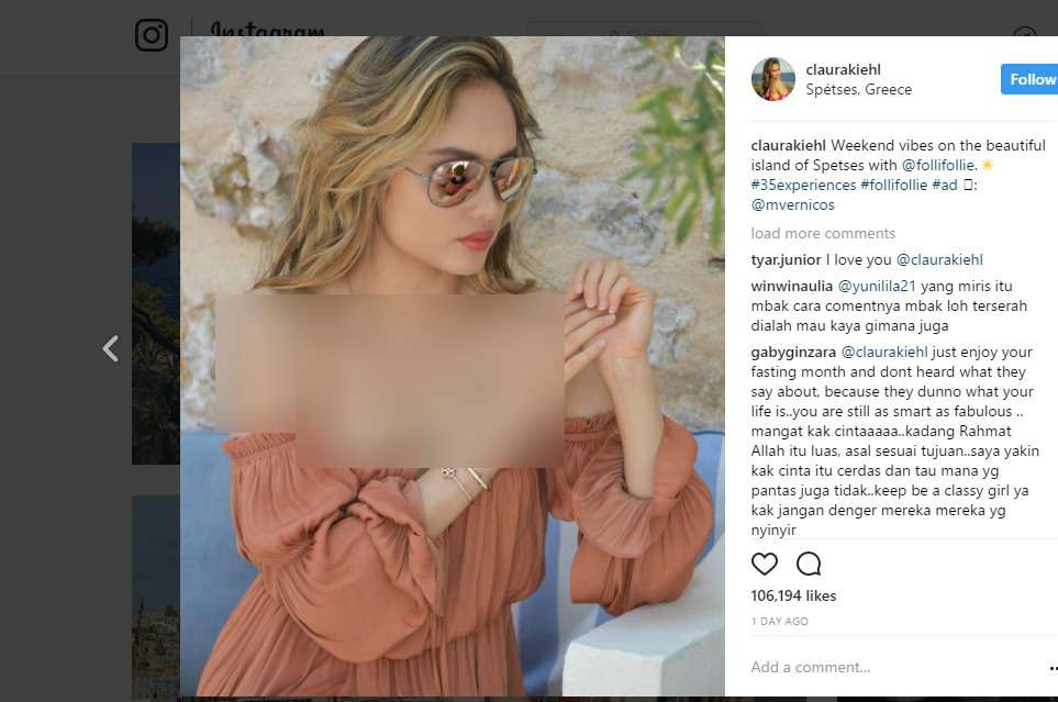 Unggahan Cinta Laura