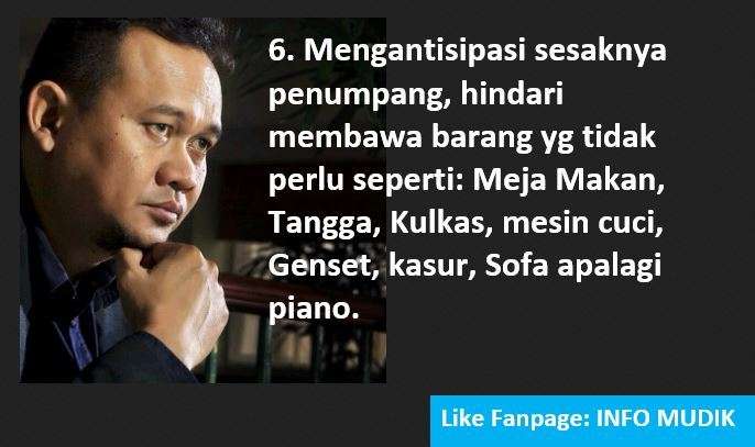 Tips Mudik Cak Lontong