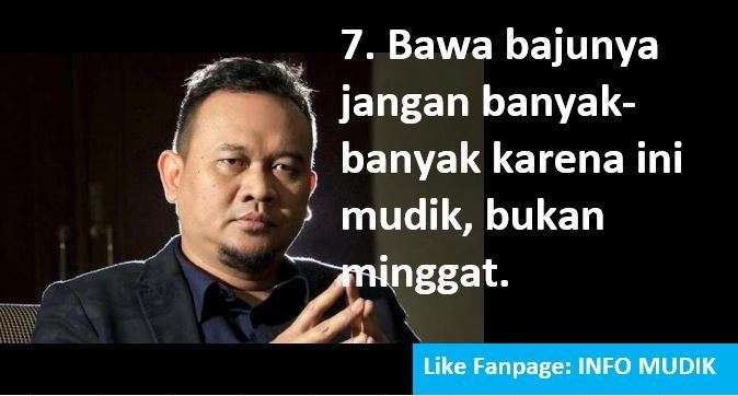 Tips Mudik Cak Lontong
