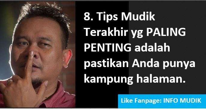 Tips Mudik Cak Lontong