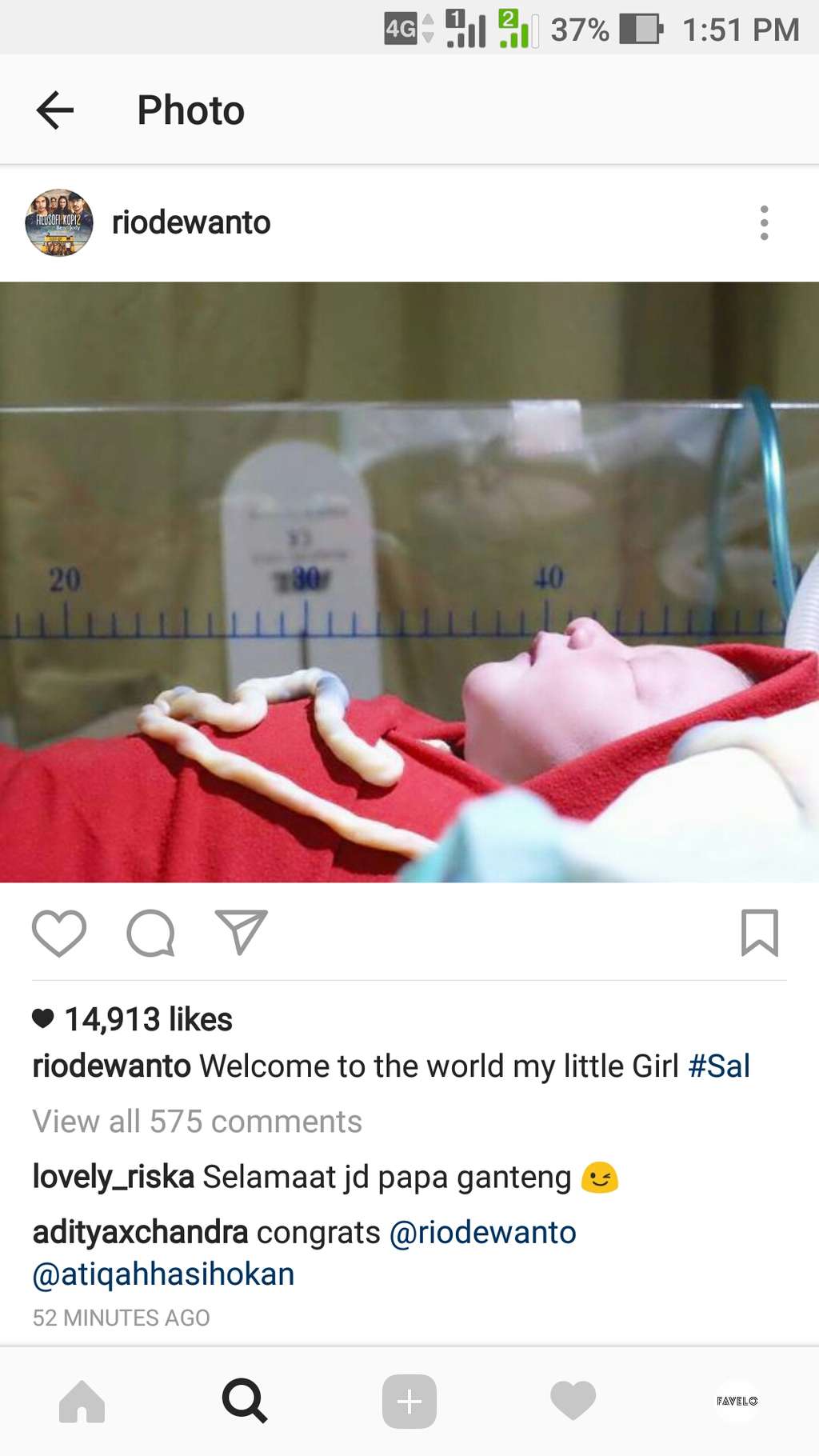 Anak Rio Dewanto dan Atiqah Hasiholan