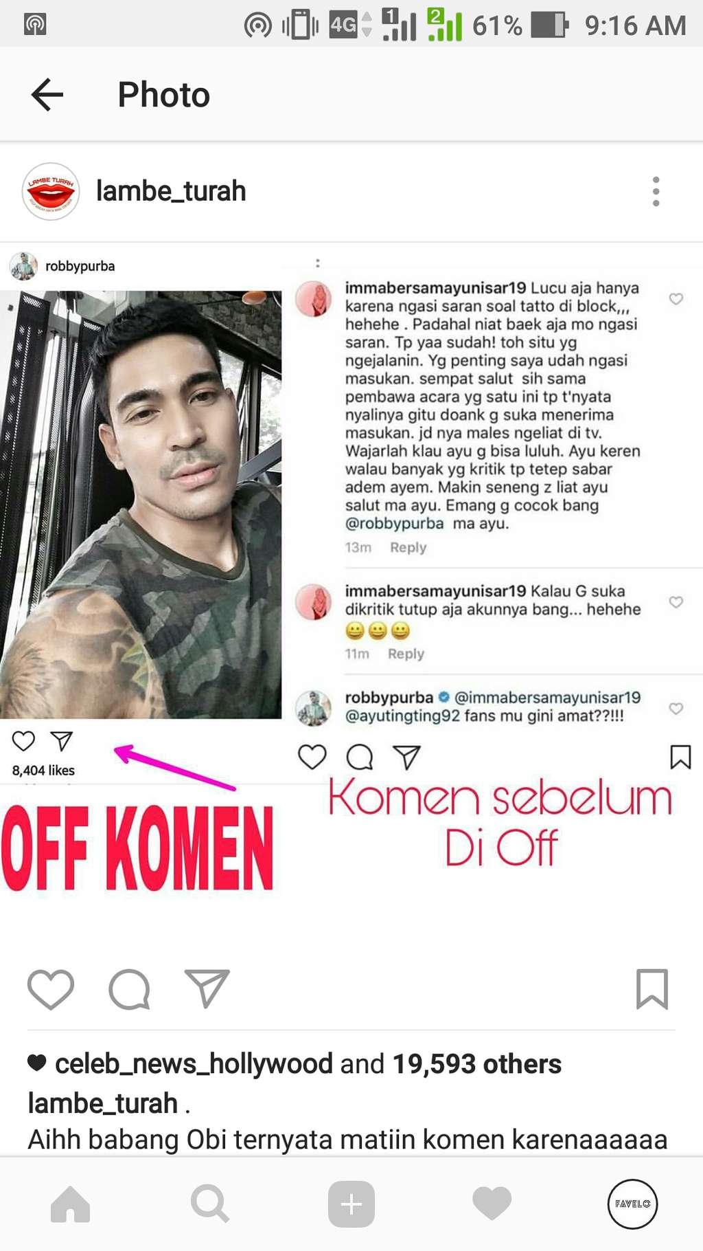 Robby Purba marah