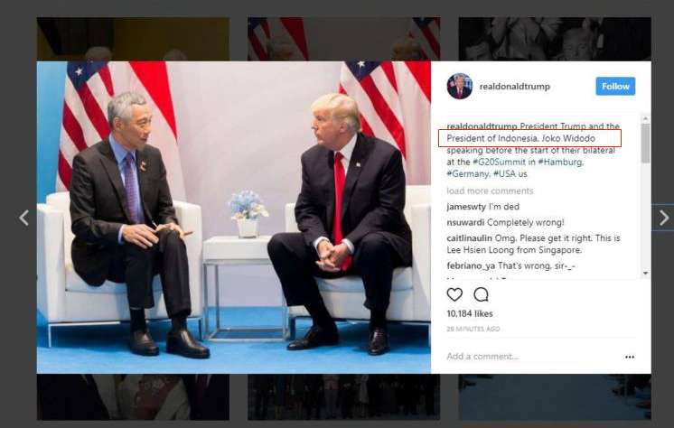 Akun presiden Donald Trump