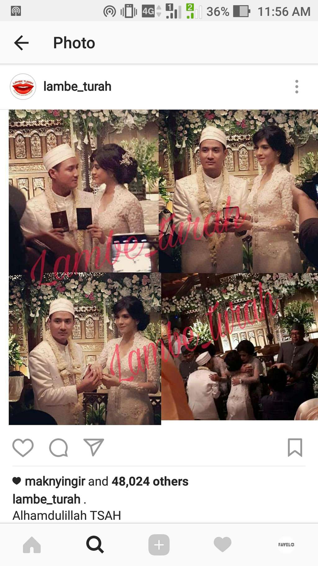 Foto pernikahan DJ Una