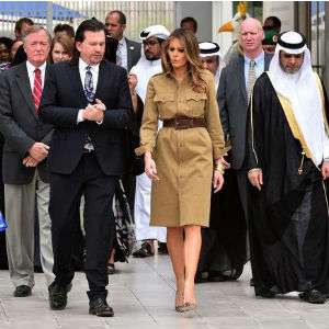 Melanie Trump saat berkunjung ke Arab Saudi