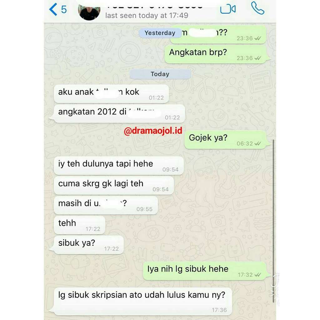 Percakapan Driver Online