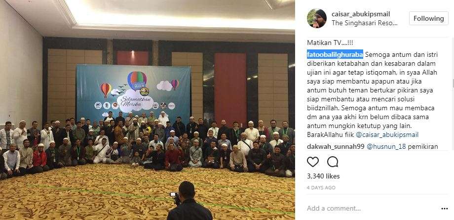 egi john beri dukungan ke caisar