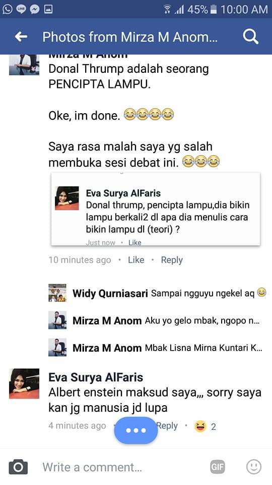 Perdebatan Lucu
