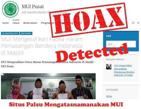 Berita hoax soal MUI