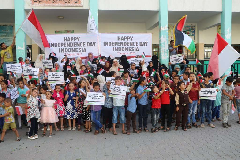 Anak-anak Gaza ucapkan Selamat Hari Merdeka ke Indonesia