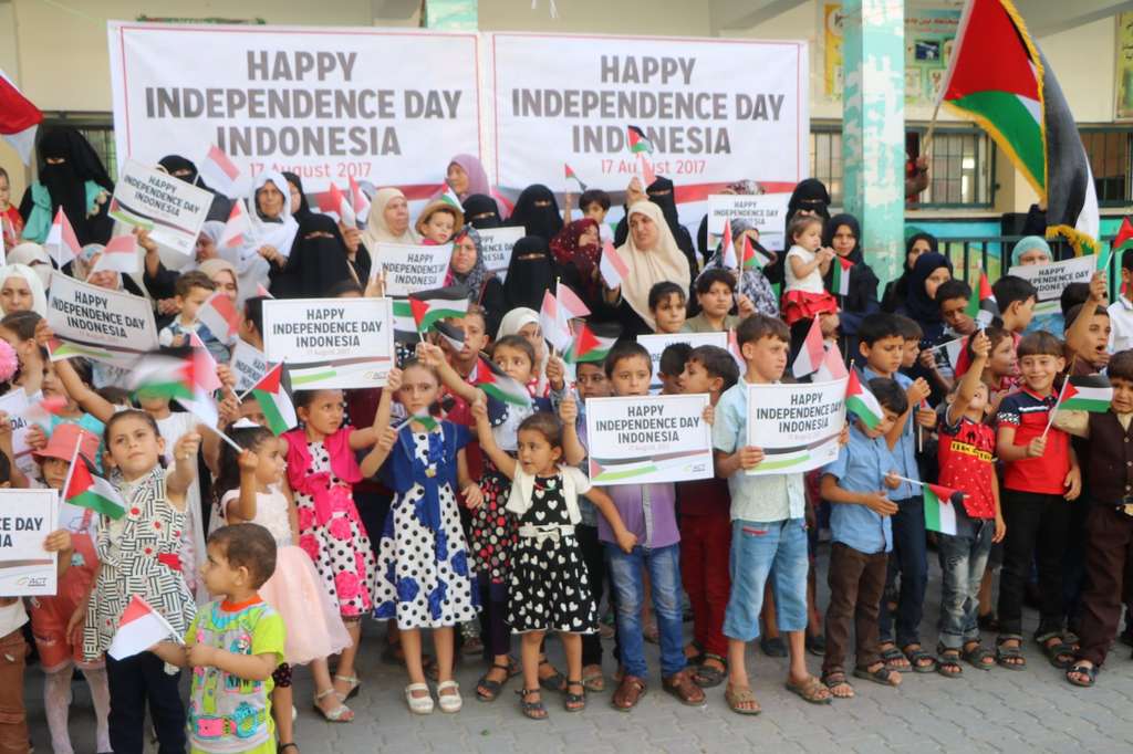 Anak-anak Gaza ucapkan Selamat Hari Merdeka ke Indonesia